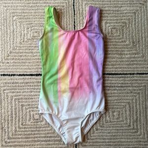 Pastel rainbow leotard